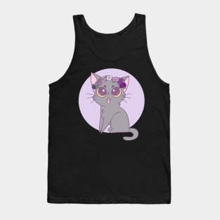 Subtle Ace Pride Cat Tank Top